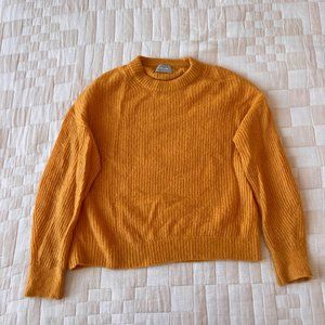 Everlane alpaca crew, orange